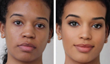 Creme to Powder Foundation Before and After